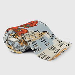 Плед флисовый Красная кокетливая лошадка 2026, цвет: 3D-велсофт — фото 2