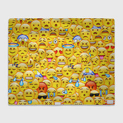 Плед флисовый Emoji, цвет: 3D-велсофт