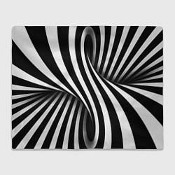 Плед флисовый Оптические иллюзии, цвет: 3D-велсофт