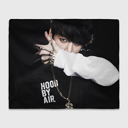 Плед флисовый BTS: Hood by air, цвет: 3D-велсофт