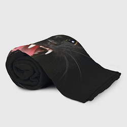 Плед флисовый Черный кот, цвет: 3D-велсофт — фото 2