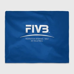 Плед флисовый Волейбол FIVB, цвет: 3D-велсофт
