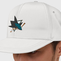 Кепка-снепбек San Jose Sharks, цвет: белый