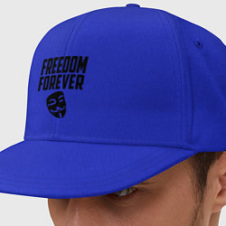 Кепка-снепбек Freedom forever, цвет: синий