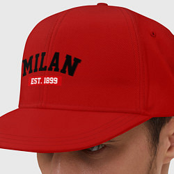 Кепка-снепбек FC Milan Est. 1899, цвет: красный