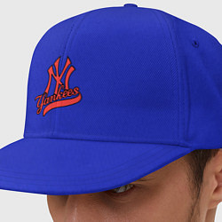 Кепка-снепбек New York Yankees logo, цвет: синий