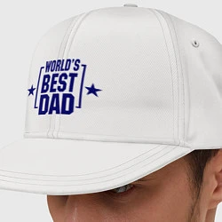 Кепка-снепбек Worlds best dad, цвет: белый