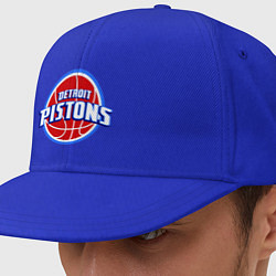 Кепка-снепбек Detroit Pistons - logo, цвет: синий
