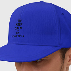 Кепка-снепбек Keep Calm & Be Yourself, цвет: синий