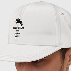 Кепка-снепбек Keep Calm & Jump On, цвет: белый
