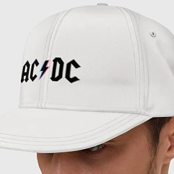 Кепка-снепбек AC/DC, цвет: белый