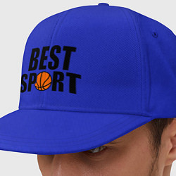 Кепка-снепбек Лучший спорт баскетбол, цвет: синий