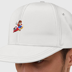 Кепка-снепбек Марио бросает бейсболку, цвет: белый