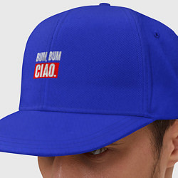 Кепка-снепбек BUM BUM CIAO БУМАЖНЫЙ ДОМ, цвет: синий