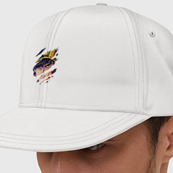 Кепка-снепбек JOJOS BIZARRE ADVENTURE, ГЛАВНЫЙ ГЕРОЙ, цвет: белый