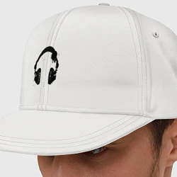 Кепка-снепбек Headphones наушники, цвет: белый