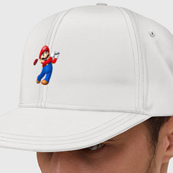 Кепка-снепбек Марио - крутейший гольфист Super Mario, цвет: белый