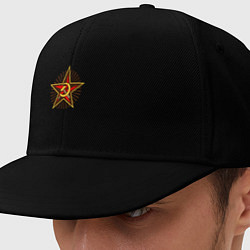 Кепка-снепбек Star USSR, цвет: черный