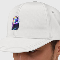 Кепка-снепбек Glowing bear - neural network, цвет: белый