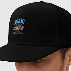 Кепка-снепбек Basket Miami, цвет: черный
