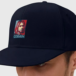 Кепка-снепбек Nirvana - Kurt Cobain, цвет: тёмно-синий