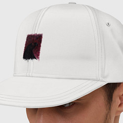 Кепка-снепбек Орёл с шрамом на фоне багрового неба, цвет: белый