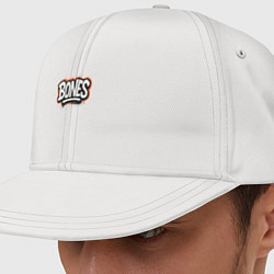 Кепка-снепбек Bones уличный логотип, цвет: белый