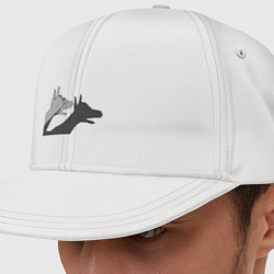 Кепка-снепбек Shadow dog - тенеграфия, цвет: белый