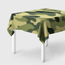 Скатерть для стола Камуфляж: зеленый/хаки, цвет: 3D-принт — фото 2
