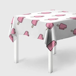 Скатерть для стола Мороженое розовое, цвет: 3D-принт — фото 2