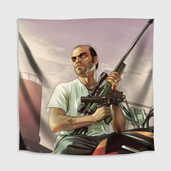 Скатерть для стола GTA 5: Trevor with a gun, цвет: 3D-принт