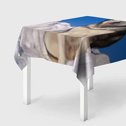 Скатерть для стола Аляскинский маламут, цвет: 3D-принт — фото 2