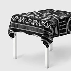 Скатерть для стола Black and White ethnic, цвет: 3D-принт — фото 2