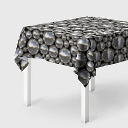 Скатерть для стола Серебряные шары, цвет: 3D-принт — фото 2