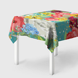 Скатерть для стола Букет цветов, цвет: 3D-принт — фото 2