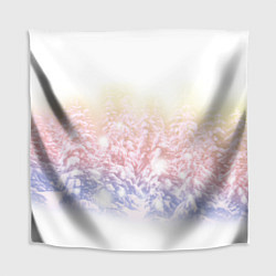 Скатерть для стола Зимний лес, цвет: 3D-принт