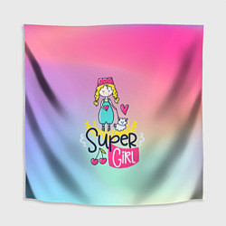 Скатерть для стола SUPER GIRL, цвет: 3D-принт