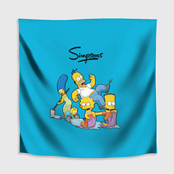 Скатерть для стола Семейка Симпсонов, цвет: 3D-принт