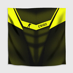 Скатерть для стола CS:GO Yellow Carbon, цвет: 3D-принт