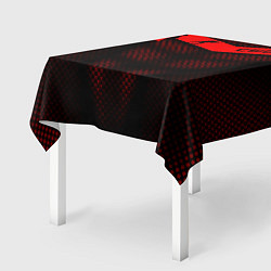 Скатерть для стола CS:GO Red Carbon, цвет: 3D-принт — фото 2