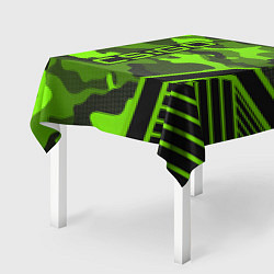 Скатерть для стола CS:GO Light Green Camo, цвет: 3D-принт — фото 2
