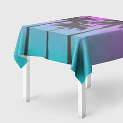 Скатерть для стола Пальмы 80s, цвет: 3D-принт — фото 2