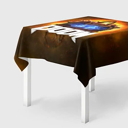 Скатерть для стола DOOM: Cacodemon, цвет: 3D-принт — фото 2