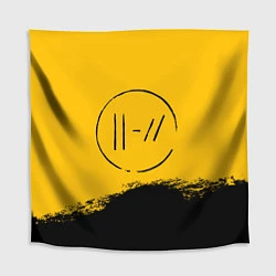 Скатерть для стола 21 Pilots: Yellow Logo, цвет: 3D-принт