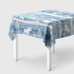 Скатерть для стола Зимний мотив, цвет: 3D-принт — фото 2