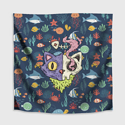 Скатерть для стола Cat skull - art, цвет: 3D-принт
