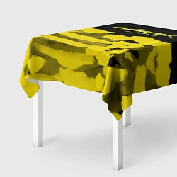 Скатерть для стола Cyberpunk 2077: Black & Yellow, цвет: 3D-принт — фото 2