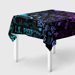 Скатерть для стола LIL PEEP LOGOBOMBING, цвет: 3D-принт — фото 2