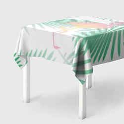 Скатерть для стола Фламинго в джунглях, цвет: 3D-принт — фото 2
