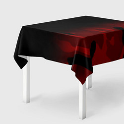 Скатерть для стола RED BLACK MILITARY CAMO, цвет: 3D-принт — фото 2